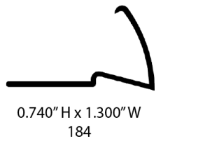 A drawing of the length of a wall.