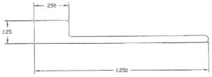 A drawing of the side of a building.