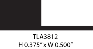 Black triangular abstract shape on white background.