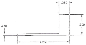 Technical drawing with dimensions and annotations.