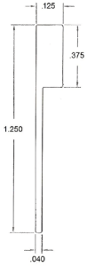 Technical drawing with specific measurements labeled.