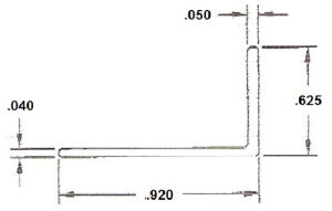 Technical drawing with measurements and dimensions.